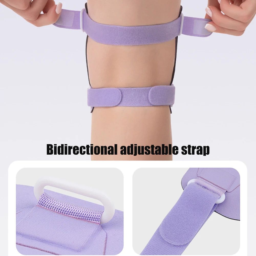 Patella Knee Support Strap With Side Stabilizers Gel Pads Adjustable Knee Brace For Pain Relief 3