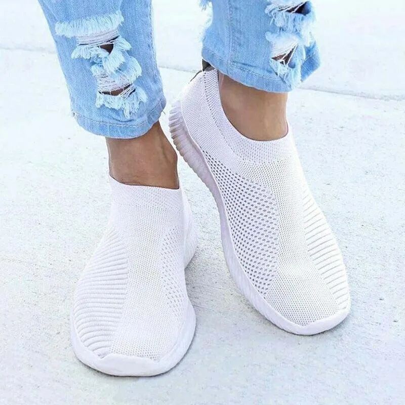 Womens Chunky Platform Sock Sneakers SlipOn Walking Shoes Casual Fashion Trainers 3