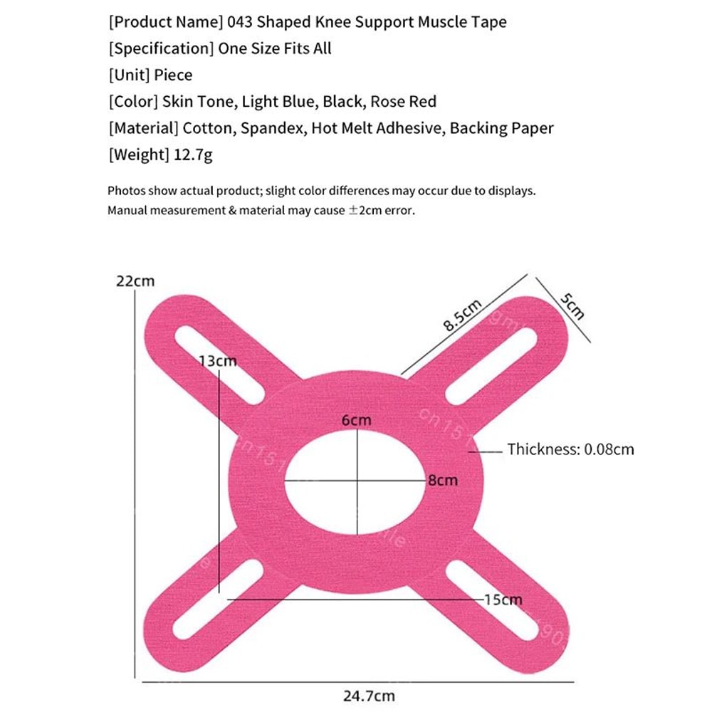 Professional Kinesiology Knee Tape PreCut YShape Muscle Support Tape For Pain Relief Sports Recov 5