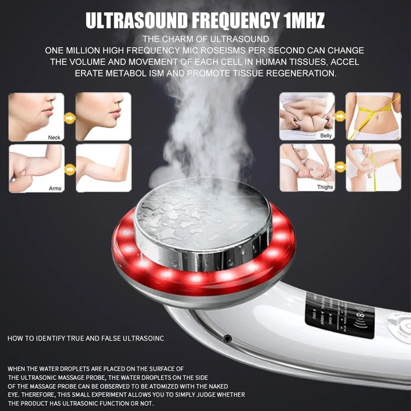 6in1 Ultrasonic Cavitation Body Massager EMS Face Lifting Skin Tightening Machine With Infrared T 0
