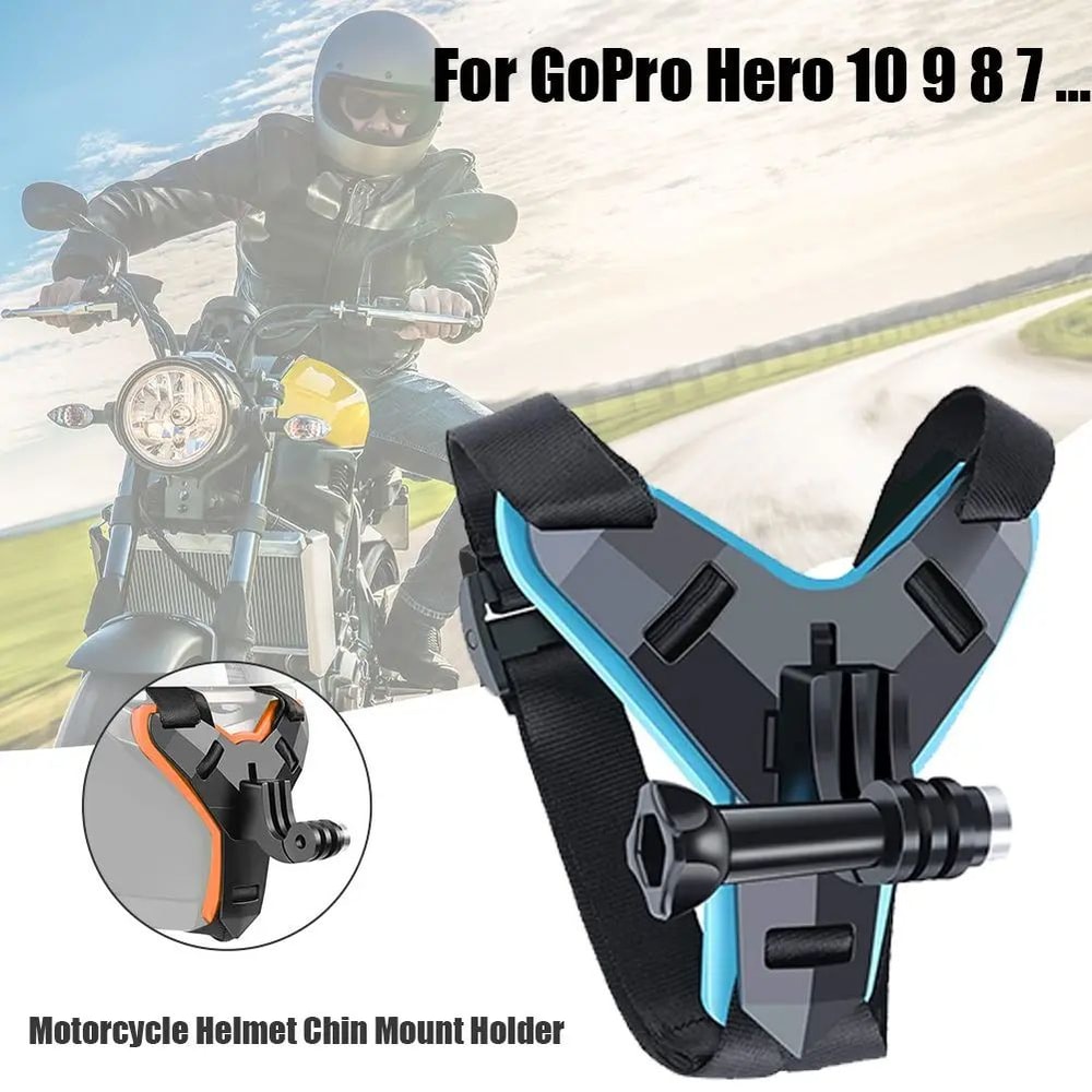 Helmet Chin Mount For Action Cameras Adjustable Motorcycle POV Camera Holder For GoPro 0