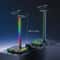 RGB Headset Stand With Wireless Charger Gaming Headphone Holder Dock With LED Lights NonSlip Base 2