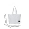 Womens Large Capacity Nylon Shoulder Bag Fashion Casual Tote Handbag With Zipper Pocket 5
