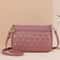 PU Leather Crossbody Bag For Women Large Capacity Shoulder Handbag With Zipper Embroidery Design 7