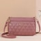 PU Leather Crossbody Bag For Women Large Capacity Shoulder Handbag With Zipper Embroidery Design 7