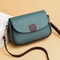 Womens PU Leather Flap Crossbody Bag Fashion Contrast Color Shoulder Messenger Handbag 6