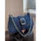 RetroChic Y2K Denim Baguette Shoulder Bag Trendy Womens Crossbody Mini Jeans Purse 0