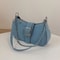 RetroChic Y2K Denim Baguette Shoulder Bag Trendy Womens Crossbody Mini Jeans Purse 6