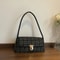 SleekBuckle Minimalist PU Leather Shoulder Bag Womens Structured Fashion Handbag For Daily Use 1