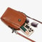 SlimElegance Vertical Phone Crossbody Bag Womens Minimalist LeatherStyle Shoulder Mini Purse 4