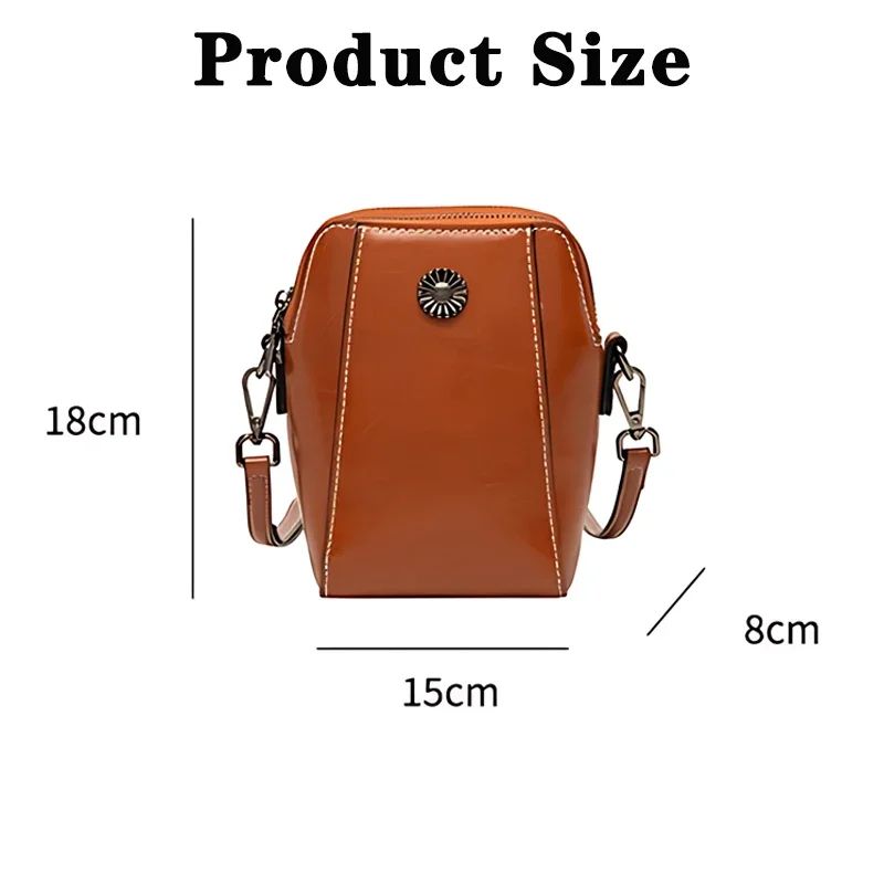 SlimElegance Vertical Phone Crossbody Bag Womens Minimalist LeatherStyle Shoulder Mini Purse 5