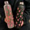 338oz Strawberry Pattern Water Bottle LeakProof Reusable Portable Drink Bottle With Lid 5
