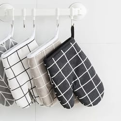 heat-resistant kitchen baking gloves – insulated oven & grill gloves for cooking, bbq & microwave use