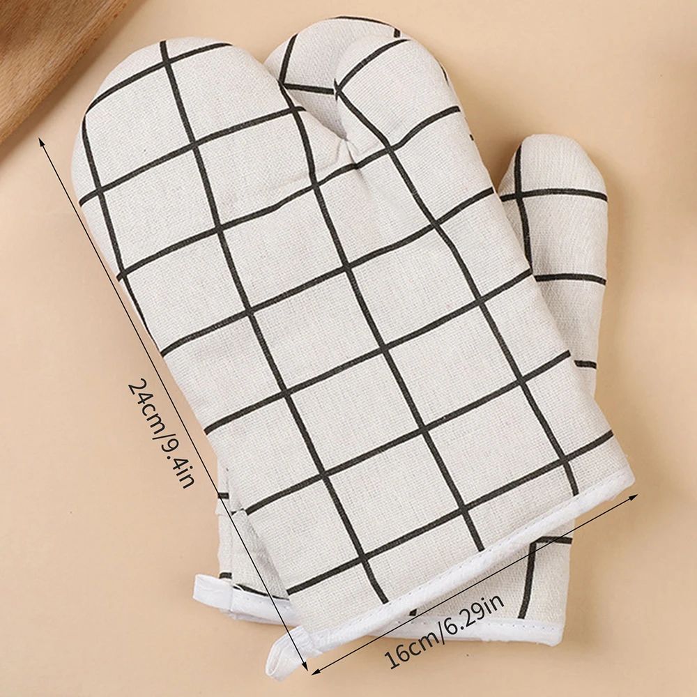 HeatResistant Kitchen Baking Gloves Insulated Oven Grill Gloves For Cooking BBQ Microwave Use 9