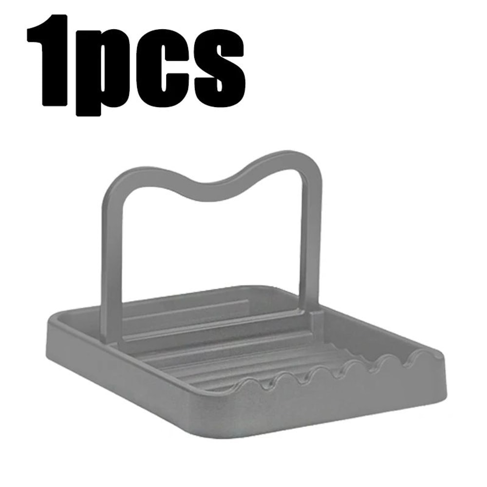 Multifunction Kitchen Pot Lid Storage Rack HeatResistant Utensil Spoon Holder With AntiSlip Base 6