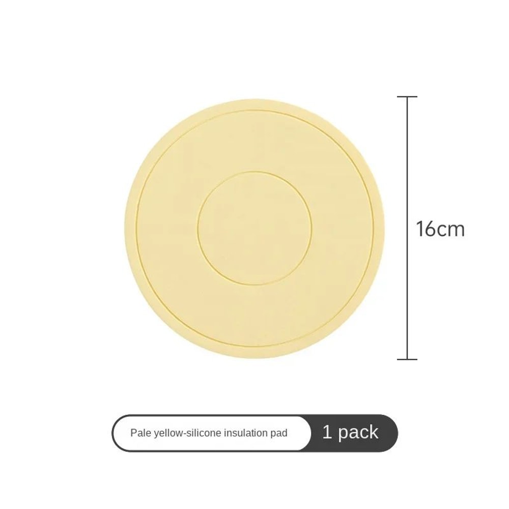 Round Silicone HeatResistant Coaster Mat Thickened Microwave Table Protection Placemat 7