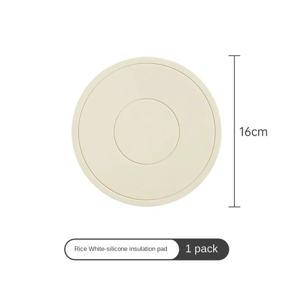 Round Silicone HeatResistant Coaster Mat Thickened Microwave Table Protection Placemat 10
