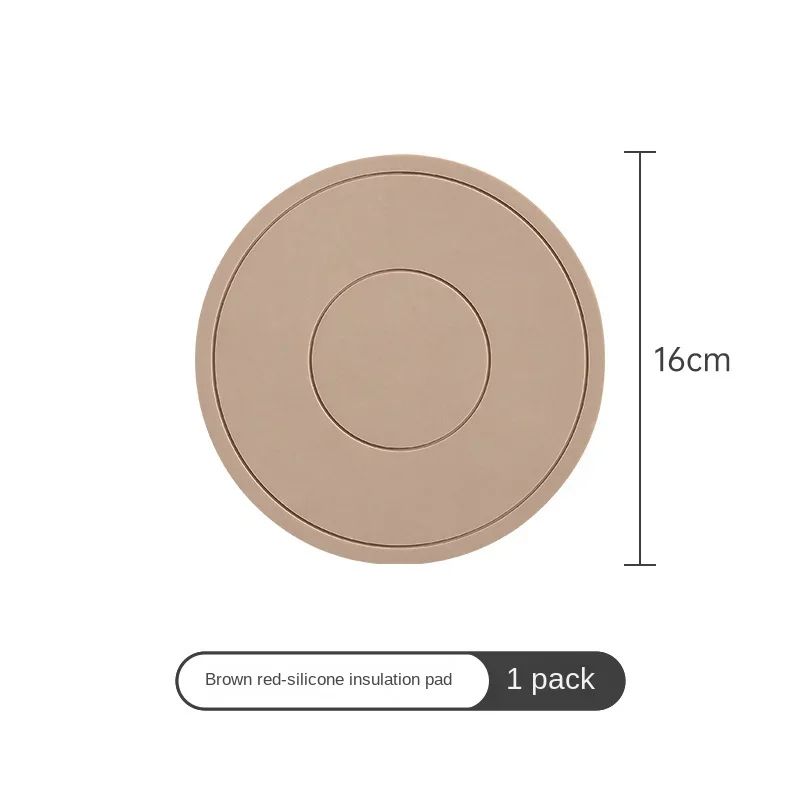 Round Silicone HeatResistant Coaster Mat Thickened Microwave Table Protection Placemat 11