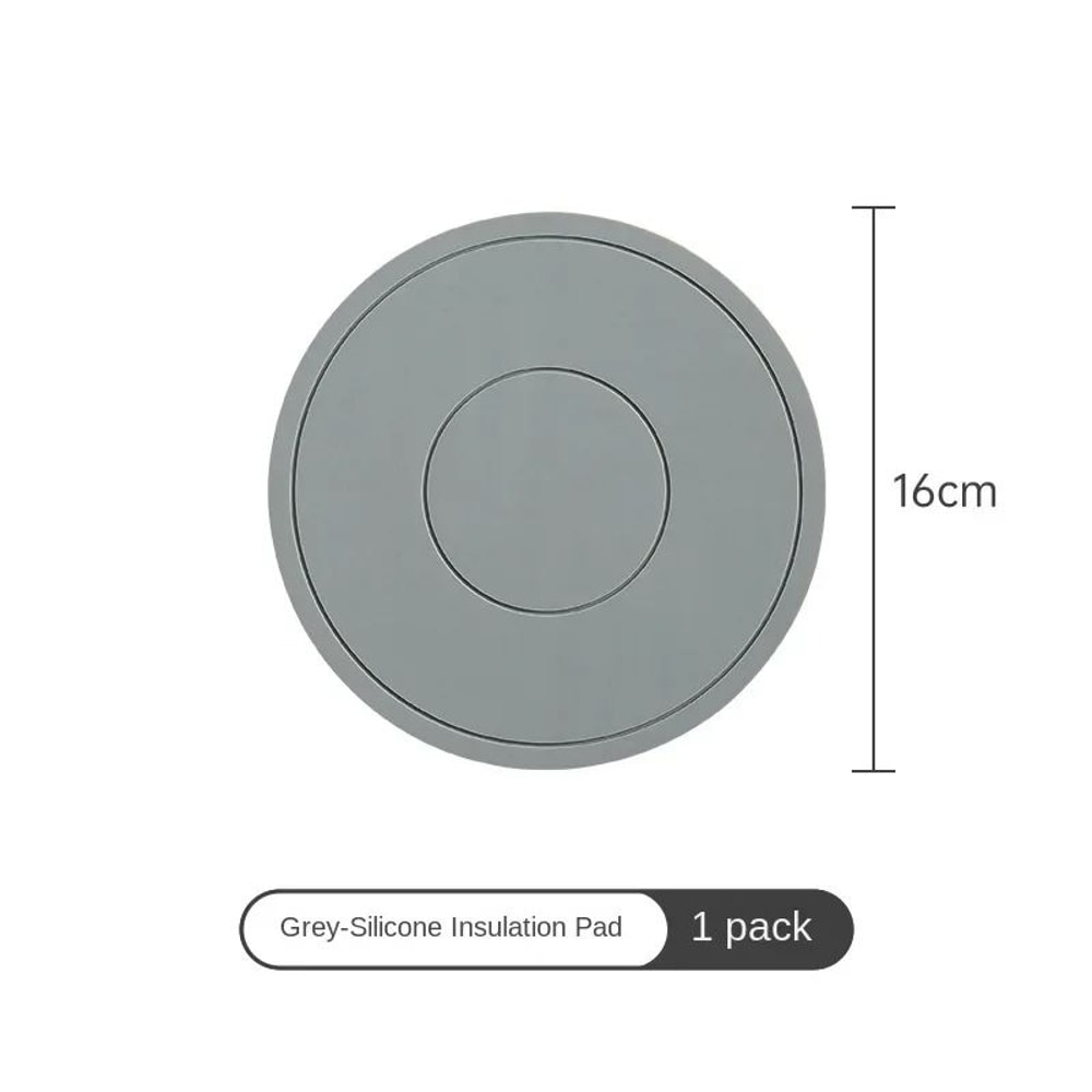 Round Silicone HeatResistant Coaster Mat Thickened Microwave Table Protection Placemat 5