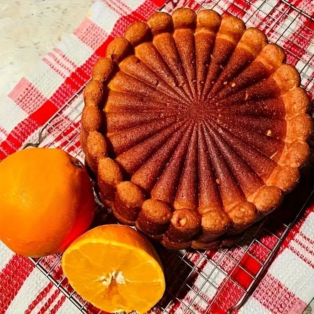 NonStick Silicone Sunflower Cake Mold Flexible 100Fold Circular Baking Pan For Cakes Desserts 2