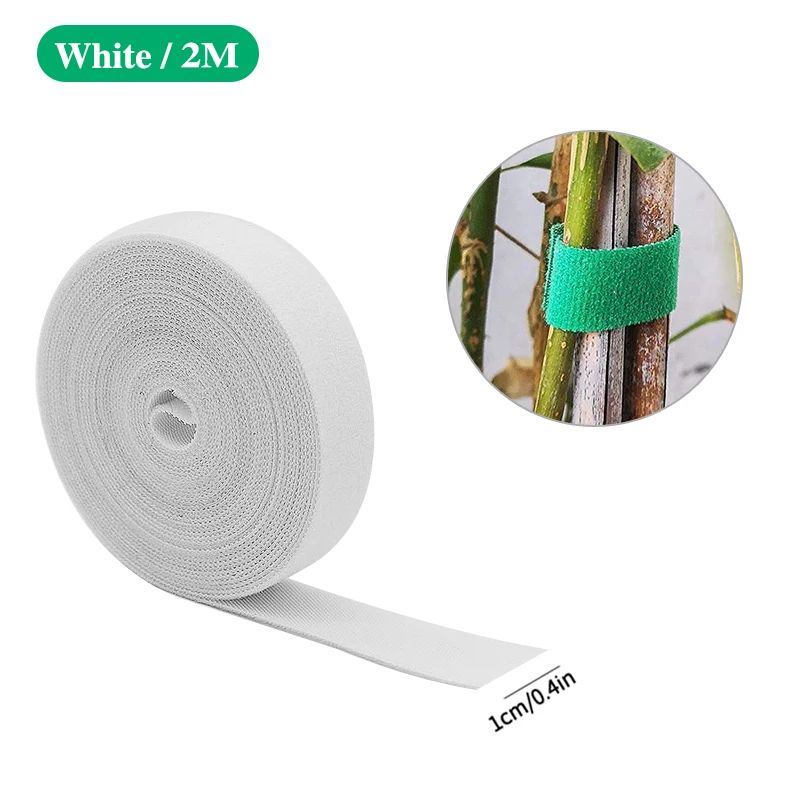 Green Garden Twine Plant Ties Reusable Nylon Hook Loop Plant Support Tape For Garden Cable Organ 9
