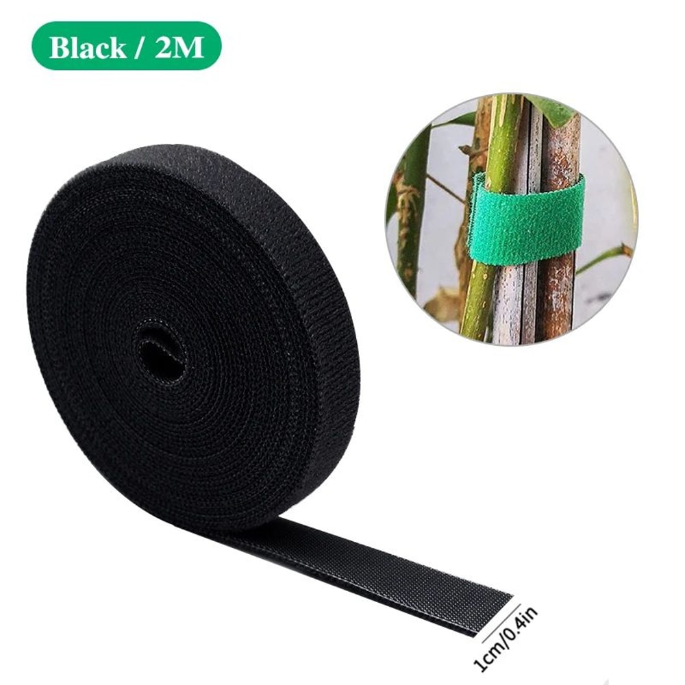 Green Garden Twine Plant Ties Reusable Nylon Hook Loop Plant Support Tape For Garden Cable Organ 11