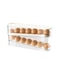 DoubleLayer Automatic Egg Roller Storage Rack Slide Type Refrigerator Egg Holder For Kitchen Count 6