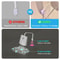 Rechargeable Motion Sensor Toilet Night Light Waterproof RGB LED Bathroom Bowl Light With Auto Ind 2