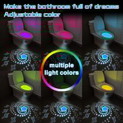 rechargeable motion sensor toilet night light – waterproof rgb led bathroom bowl light with auto induction