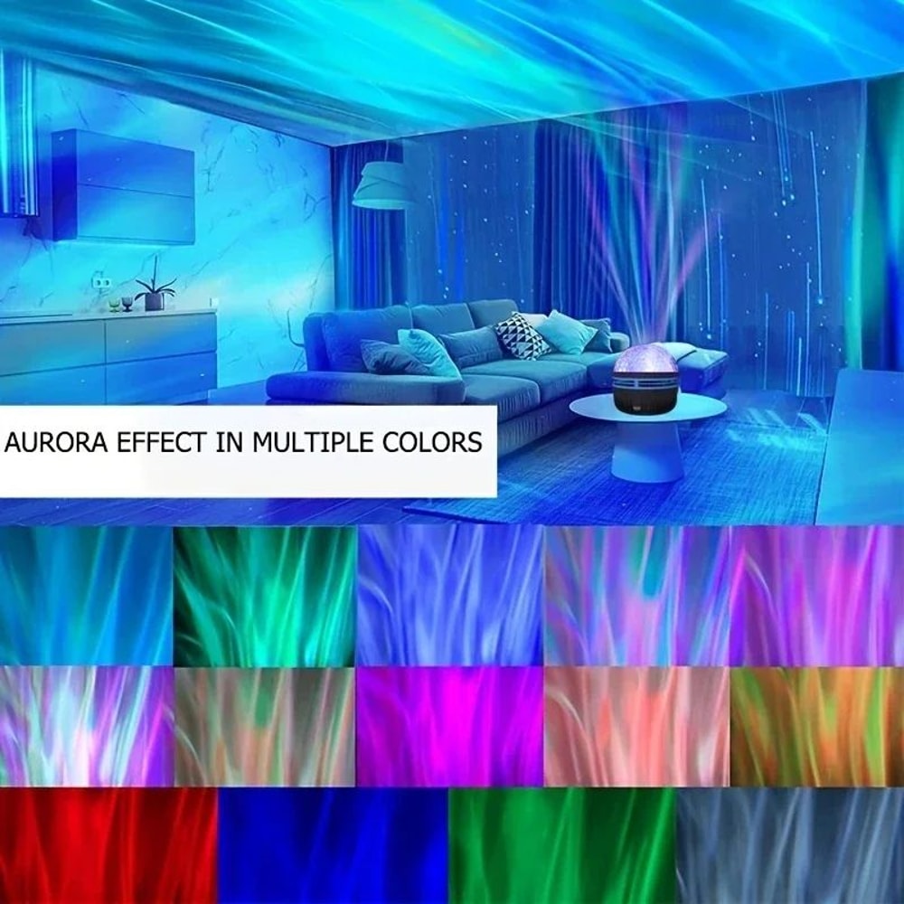 Aurora Galaxy Star Projector Night Light With Remote USB LED RGB Sky Lamp For Bedroom Kids Sleep 3