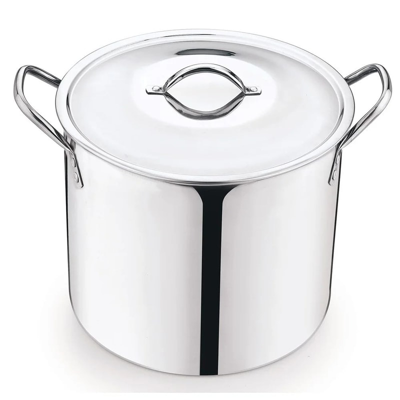 12Quart Stainless Steel Stock Pot With Lid Heavy Duty Cooking Pot With StayCool Handles 4