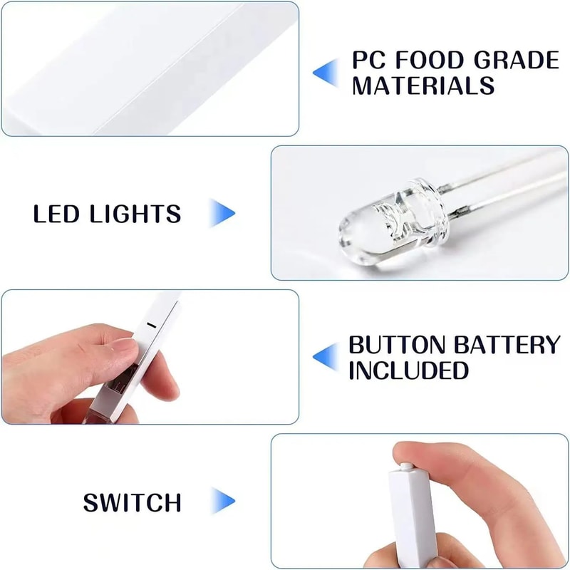 LED Light Saber Chopsticks Color Changing Glow Chopsticks For Parties Events 3