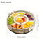 Rotating 5Compartment Snack Storage Tray With Lid Handle MultiSection Food Organizer 7