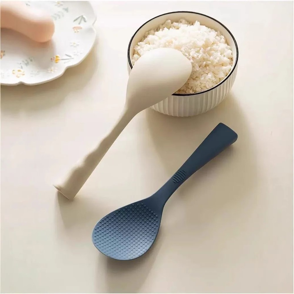 HeatResistant Silicone Rice Spoon NonStick Vertical Rice Paddle For Rice Cooker 4