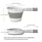 Large Folding Water Scoop With Long Handle Durable Thickened PP Plastic Dip Bucket For Kitchen Ba 5