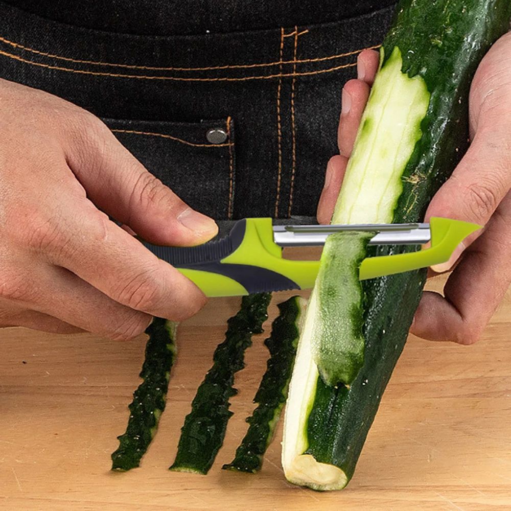 Stainless Steel Vegetable Fruit Peeler Multifunction Manual Kitchen Peeling Tool With Ergonomic G 1