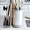 Large Capacity Kitchen Utensil Holder With Drain Tray MultiCompartment Cutlery Cutting Board Orga 1