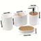 4Piece Bathroom Accessories Set Toothbrush Holder Soap Dispenser Cup Soap Dish Organizer 5