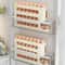 24 Layer Rolling Egg Storage Rack Gravity Feed Refrigerator Egg Organizer Box 1