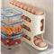 24 Layer Rolling Egg Storage Rack Gravity Feed Refrigerator Egg Organizer Box 5