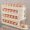 24 Layer Rolling Egg Storage Rack Gravity Feed Refrigerator Egg Organizer Box 6