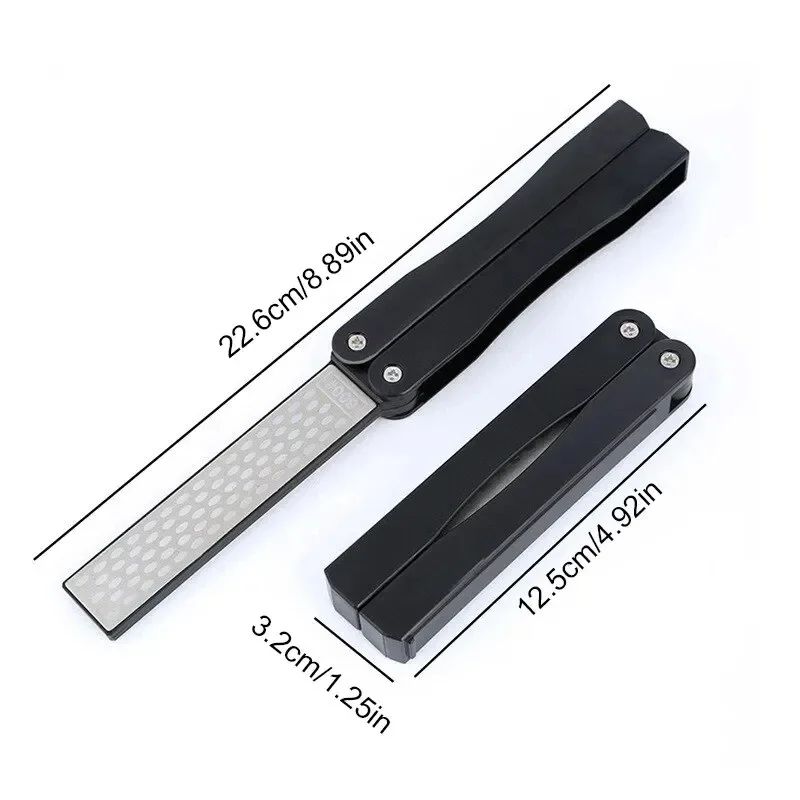 Portable Diamond Knife Sharpener DoubleSided 400600 Grit Folding Sharpening Stone 5