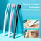 Precision Eyelash Applicator Tweezers NonSlip Stainless Steel Lash Tool For Cluster Strip Lashes 0