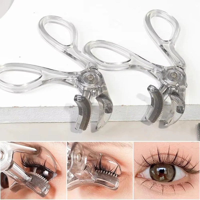 DualType Eyelash Curler With Comb Wide Precision Clip Lash Curler For Natural LongLasting Curl 4