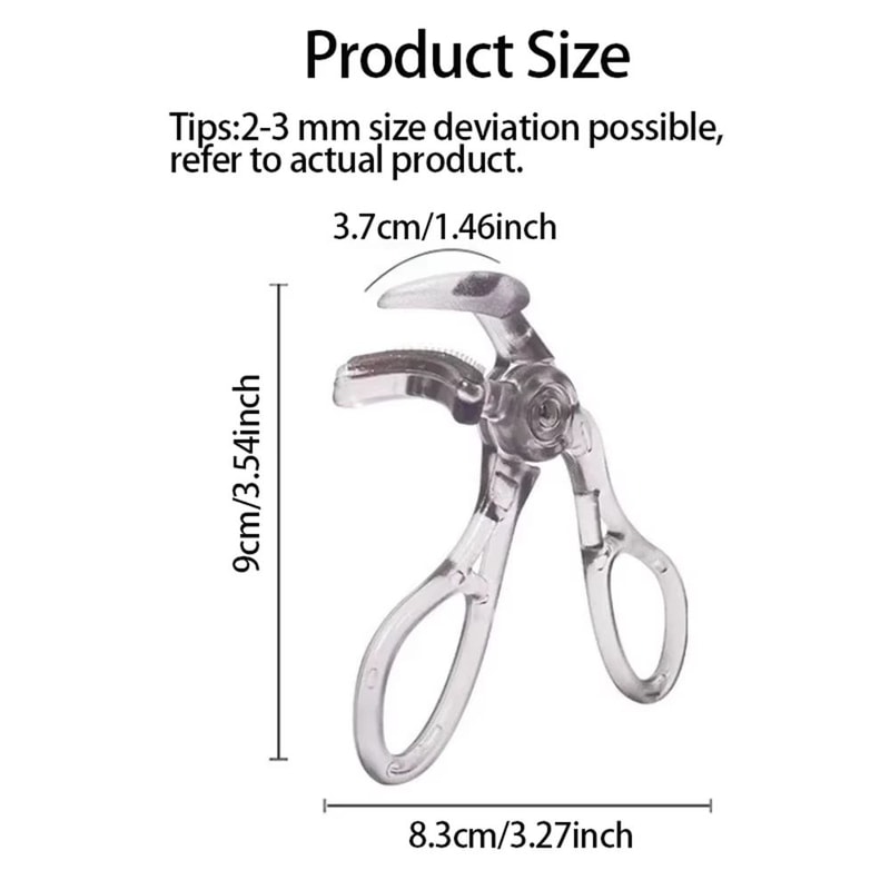 DualType Eyelash Curler With Comb Wide Precision Clip Lash Curler For Natural LongLasting Curl 5