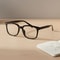 Unisex Transparent Black Frame Glasses Contemporary Campus Style FaceContouring Eyewear 5