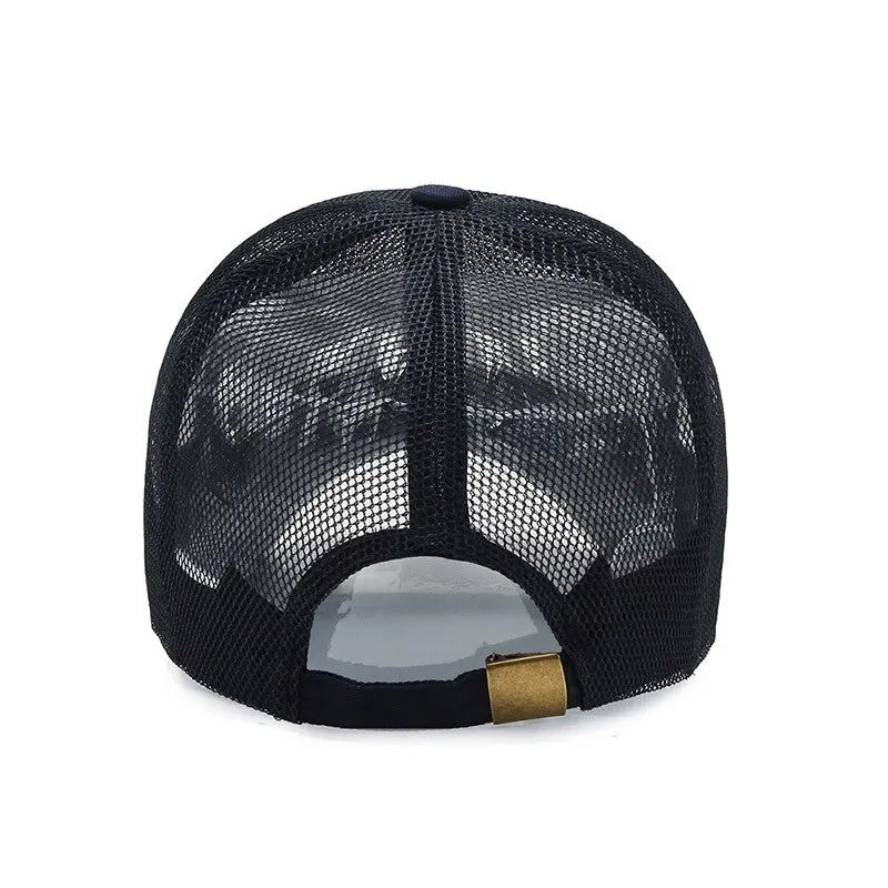 Breathable Mesh Summer Baseball Cap Openwork Sun Protection Hat For Men Women 1