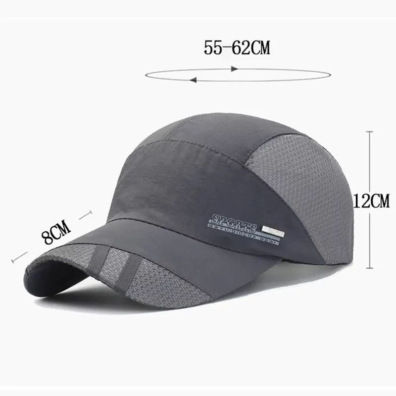 QuickDry Breathable Sports Baseball Cap Outdoor Sun Protection Hat For Travel Running 5