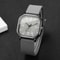 Square Dial Quartz Watch With Silicone Strap Fashion Casual Wristwatch For Women Students 2
