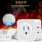 5Way Wall Outlet Extender Compact Multi Plug Splitter For Home Travel Office 4